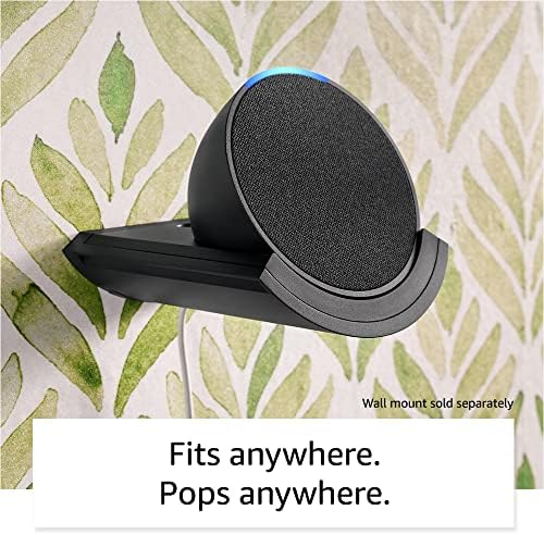 Amazon Echo Pop  newest model   Our smallest speaker  Designed for Alexa   Fits in any room  Glacier White