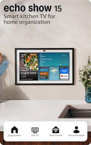 Amazon Echo Show 21  newest model   Full HD 21 kitchen hub for home organization  with built in Fire TV  Designed for Alexa