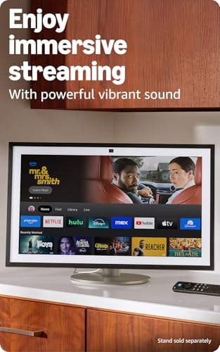 Amazon Echo Show 21  newest model   Full HD 21 kitchen hub for home organization  with built in Fire TV  Designed for Alexa