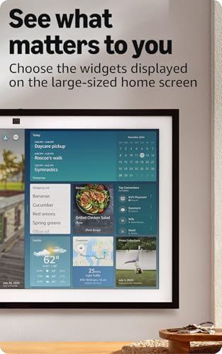 Amazon Echo Show 21  newest model   Full HD 21 kitchen hub for home organization  with built in Fire TV  Designed for Alexa