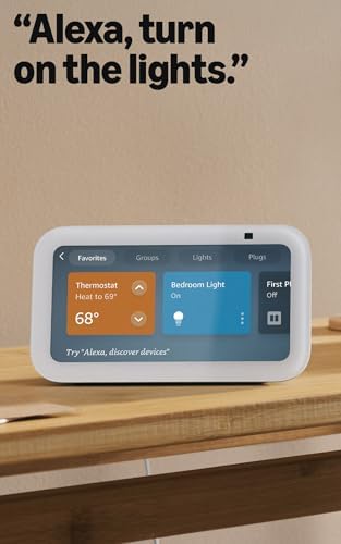 Amazon Echo Show 5  newest model   Smart display with Alexa  Early Access  2x the bass and clearer sound  Glacier White