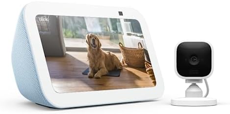 Amazon Echo Show 5  newest model   Smart display with Alexa  Early Access  2x the bass and clearer sound  Glacier White