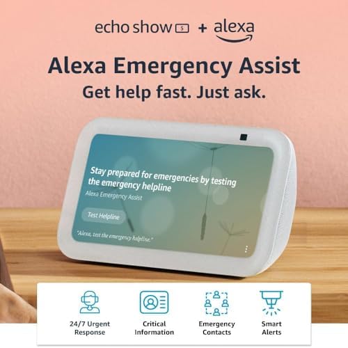 Amazon Echo Show 5  newest model   Smart display with Alexa  Early Access  2x the bass and clearer sound  Charcoal