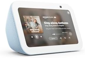 Amazon Echo Show 5  newest model   Smart display  Designed for Alexa   2x the bass and clearer sound  Cloud Blue
