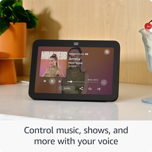 Amazon Echo Show 8  With Spatial Audio  Smart Home Hub  ideal for open living spaces  includes Alexa  Charcoal