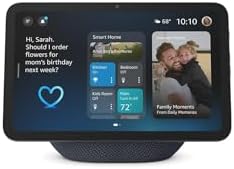 Amazon Echo Show 8  newest model   Vibrant HD 8 7 display with spatial audio  with Alexa  Early Access  Glacier White