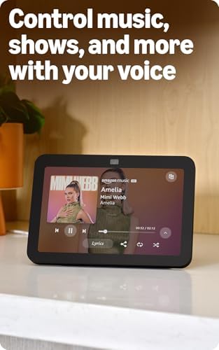 Amazon Echo Show 8  With Spatial Audio and Alexa  Early Access  Smart Home Hub  ideal for open living spaces  Charcoal