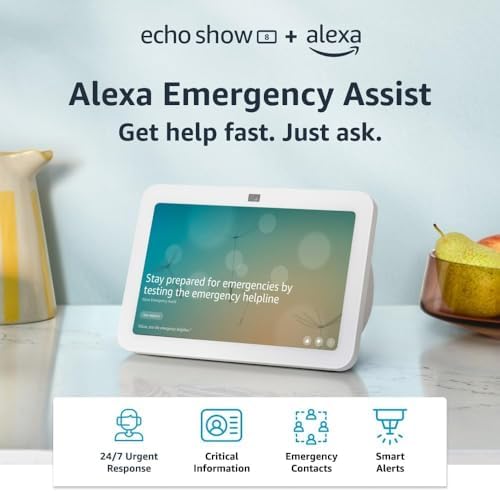 Amazon Echo Show 8  With Spatial Audio and Alexa  Early Access  Smart Home Hub  ideal for open living spaces  Charcoal