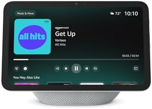 Amazon Echo Show 8 (modelo más reciente): pantalla HD de 8.7" con colores intensos, audio espacial y acceso anticipado a Alexa+ (blanco)