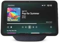 Amazon Echo Show 8 (modelo más reciente): pantalla HD de 8.7" con colores intensos, audio espacial y acceso anticipado a Alexa+ (grafito)