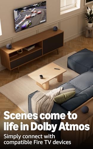 Amazon Echo Studio  newest model   compact design  immersive spatial audio and Dolby Atmos  with Alexa  Early Access  Glacier White