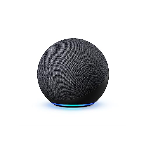 Amazon Echo  newest model   Alexa speaker with premium sound  Ideal for large bedrooms  living rooms and kitchens  Charcoal