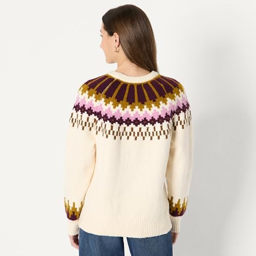 Amazon Essentials  Demis Pick  Womens Oversized Fit Fair Isle Crewneck Sweater