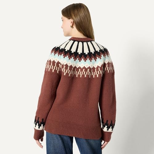 Amazon Essentials  Demis Pick  Womens Oversized Fit Fair Isle Crewneck Sweater