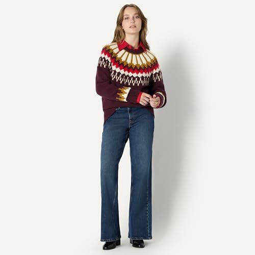 Amazon Essentials  Demis Pick  Womens Oversized Fit Fair Isle Crewneck Sweater
