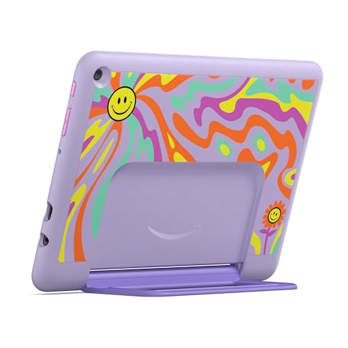 Amazon Fire HD 10 Kids Pro tablet  ages 6 12  Bright 10 1 HD screen  includes ad free content  robust parental controls  13 hr battery and slim case for older kids  32 GB  Happy Day