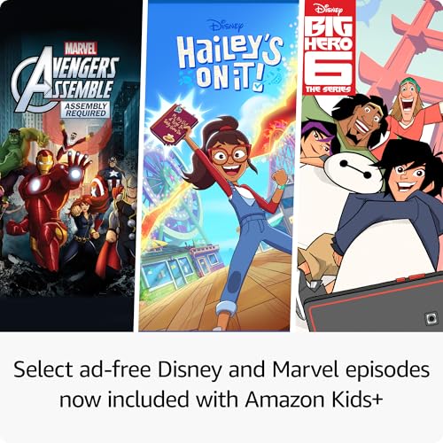 Amazon Fire HD 10 Kids Pro tablet  ages 6 12  Bright 10 1 HD screen  includes ad free content  robust parental controls  13 hr battery and slim case for older kids  32 GB  Happy Day