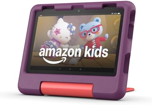 Amazon Fire HD 8 Kids tablet  newest model   ages 3 7  With bright 8 HD screen  Includes ad free and exclusive content  parental controls and 13 hr battery  32 GB  Disney Pixar Cars
