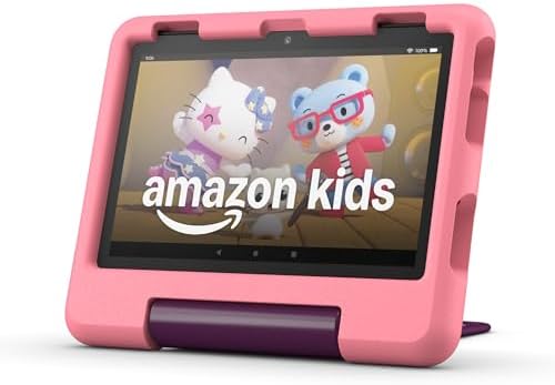 Amazon Fire HD 8 Kids tablet  newest model   ages 3 7  With bright 8 HD screen  Includes ad free and exclusive content  parental controls and 13 hr battery  32 GB  Disney Pixar Cars