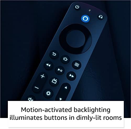 Control remoto por voz Alexa Pro (modelo más reciente), con buscador de control remoto, controles de TV y botones retroiluminados (necesita dispositivo Fire TV compatible) Visita la tienda de accesorios Fire TV de Amazon