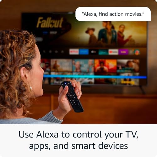 Control remoto por voz Alexa Pro (modelo más reciente), con buscador de control remoto, controles de TV y botones retroiluminados (necesita dispositivo Fire TV compatible) Visita la tienda de accesorios Fire TV de Amazon