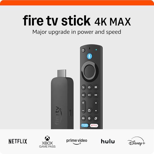 Amazon Fire TV Stick 4K Max streaming device  newest model  with AI powered Fire TV Search  supports Wi Fi 6E  free & live TV without cable or satellite