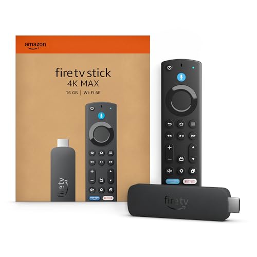 Amazon Fire TV Stick 4K Max streaming device  newest model  with AI powered Fire TV Search  supports Wi Fi 6E  free & live TV without cable or satellite