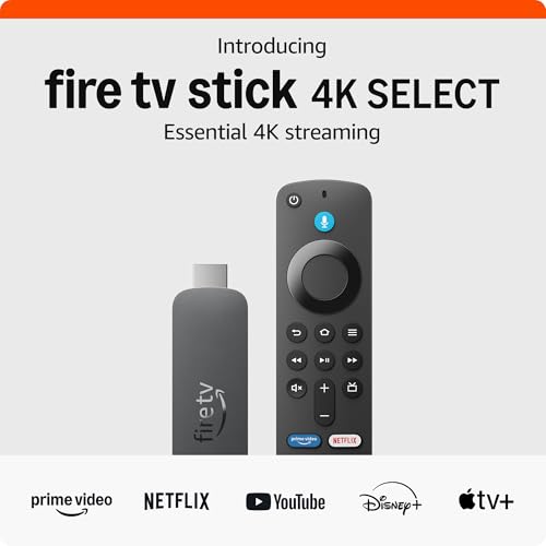 Amazon Fire TV Stick 4K Select  newest model   start streaming in 4K  AI powered search  and free & live TV