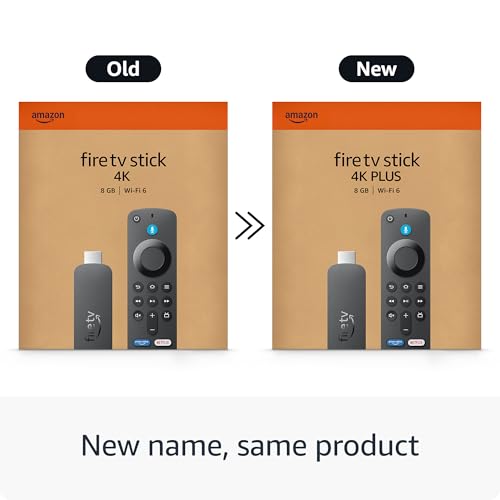 Amazon Fire TV Stick 4K Plus  newest model  with AI powered Fire TV Search  Wi Fi 6  stream over 1 8 million movies and shows  free & live TV
