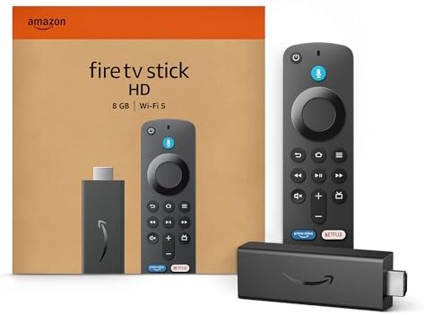 Amazon Fire TV Stick HD  newest model   free and live TV  Alexa Voice Remote  smart home controls  HD streaming