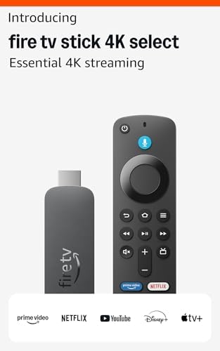 Amazon Fire TV Stick 4K Select  newest model   start streaming in 4K  AI powered search  and free & live TV