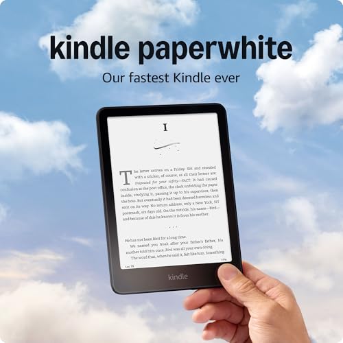 Amazon Kindle Paperwhite 16 GB (último modelo). El Kindle más rápido de la historia, con pantalla de 7″ sin reflejos y batería durable. Pantalla de bloqueo sin anuncios. Negro