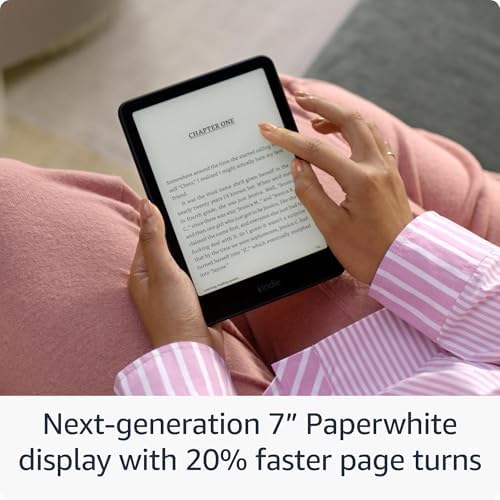 Amazon Kindle Paperwhite 16GB  newest model    20  faster  with new 7 glare free display and weeks of battery life   Without lockscreen ads   Black