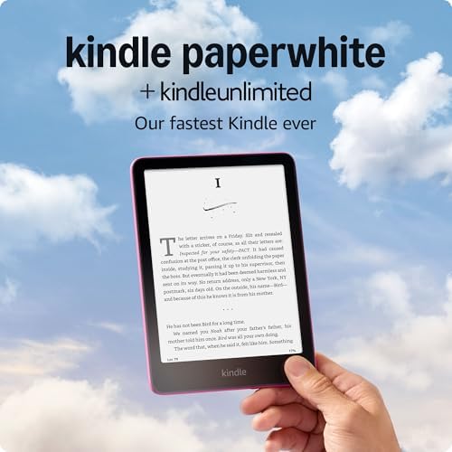 Amazon Kindle Paperwhite 16GB  newest model    20  faster  with new 7 glare free display and weeks of battery life   Black