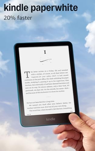 Amazon Kindle Paperwhite 16 GB (último modelo): 20% más rápido, con nueva pantalla de 7″ sin reflejos y batería que dura por semanas – Pantalla de bloqueo sin anuncios – Color Negro