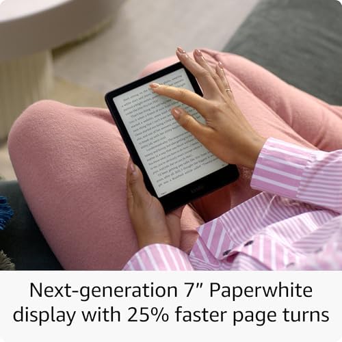 Amazon Kindle Paperwhite Bundle  Includes  Amazon Kindle Paperwhite Signature Edition 32GB   Black  Fabric Cover  Black & Wireless Charging Dock