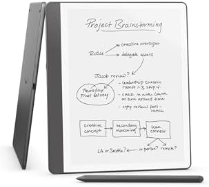 Amazon Kindle Scribe  16GB    Your notes  documents and books  all in one place  With built in AI notebook summarization  Includes Premium Pen   Tungsten