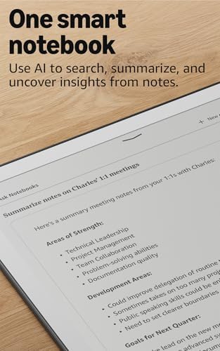 Amazon Kindle Scribe 32GB  newest model    11  paper like display with front light   Thinner  lighter  faster   Write in notebooks  documents  and books  Includes Premium Pen   Graphite