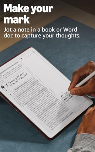 Amazon Kindle Scribe 32GB  newest model    11  paper like display with front light   Thinner  lighter  faster   Write in notebooks  documents  and books  Includes Premium Pen   Graphite