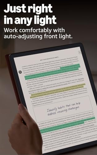 Amazon Kindle Scribe Colorsoft 64GB  newest model    11  paper like color display with front light   Thin  light  powerful   Write in notebooks  documents  and books  Includes Premium Pen   Graphite