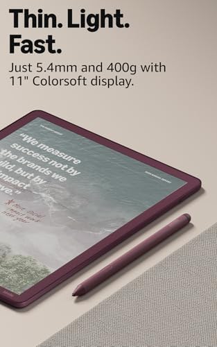 Amazon Kindle Scribe Colorsoft 32GB  newest model    11  paper like color display with front light   Thin  light  powerful   Write in notebooks  documents  and books  Includes Premium Pen   Graphite