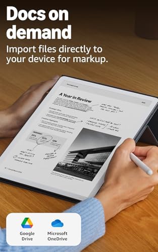 Amazon Kindle Scribe 32GB  newest model    11  paper like display with front light   Thinner  lighter  faster   Write in notebooks  documents  and books  Includes Premium Pen   Graphite
