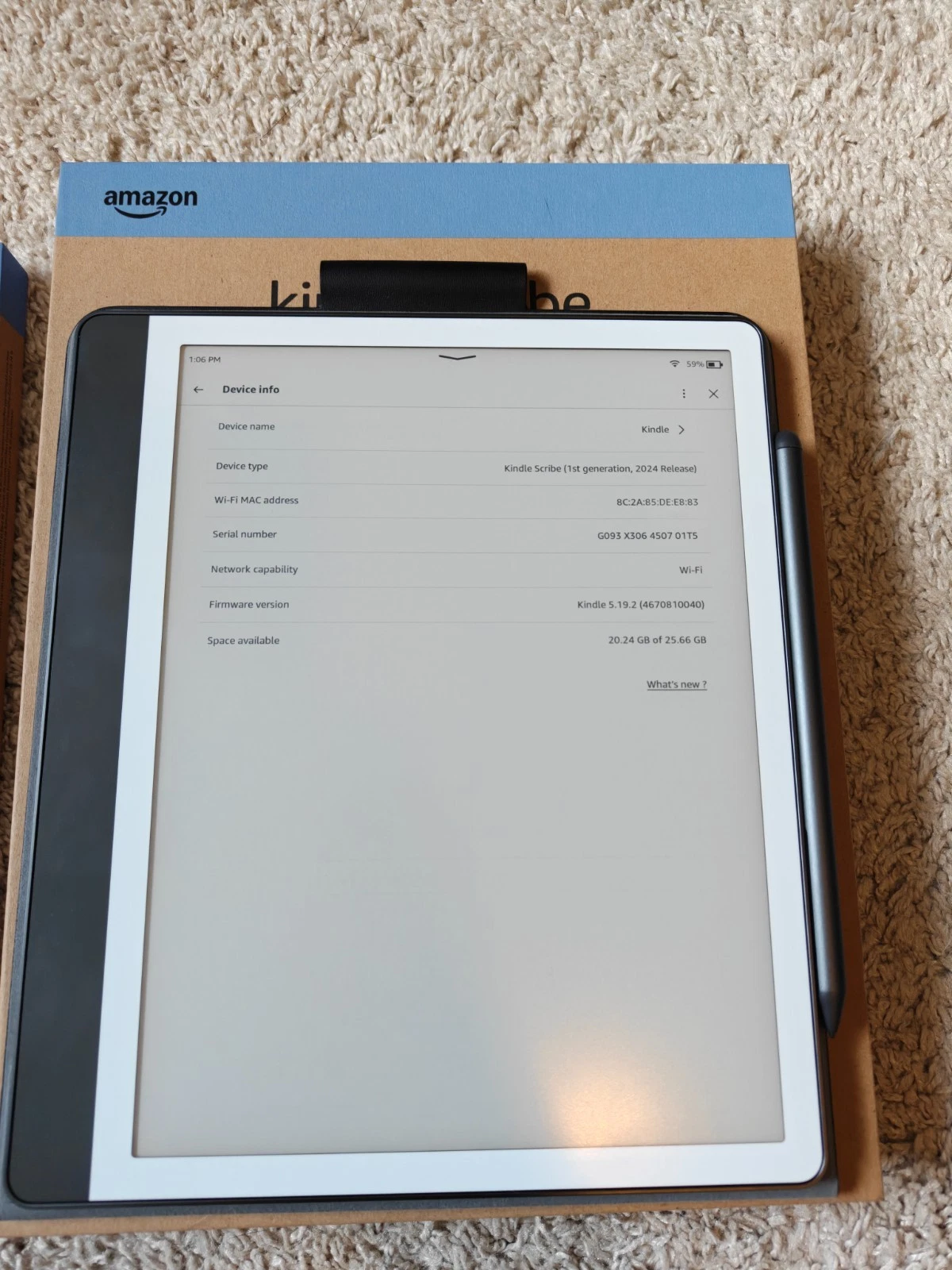 Funda tipo cartera de cuero de tungsteno Amazon Kindle Scribe de 32 GB y 10,2 pulgadas (2.ª generación) (2.ª generación) con lápiz premium.