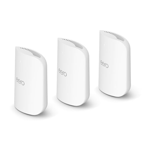 Amazon eero Pro 7 tri band mesh Wi Fi 7 router   Supports internet plans up to 5 Gbps  Coverage up to 2 000 sq  ft   1 pack