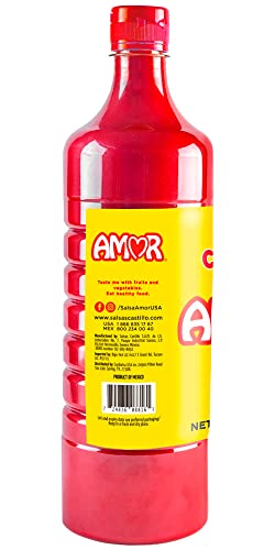 Amor Chamoy Sauce   Bittersweet flavor   2 500 Scoville level Enjoy it with fruits  veggies  snacks  and drinks   Kosher   33 fl oz bottle  Pack of 1