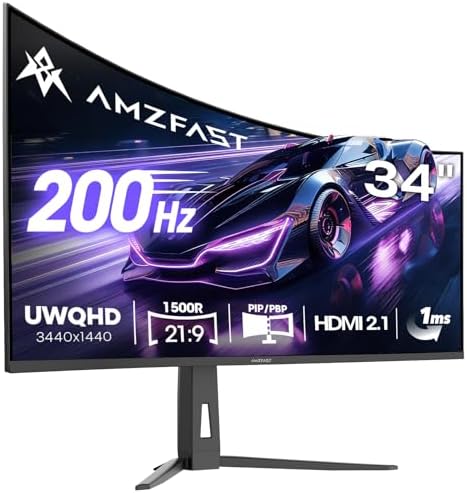 Amzfast 25 Inch White Gaming Monitor 320Hz/300Hz/240Hz  FHD 1080P 1ms Fast IPS Monitor  12 Months Warranty Exchange  HDMI & DP Dual Cable  T V Rheinland Eye Care   AI Crosshair  Night Vision Function
