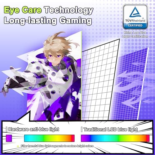 Amzfast 25 Inch White Gaming Monitor 320Hz/300Hz/240Hz  FHD 1080P 1ms Fast IPS Monitor  12 Months Warranty Exchange  HDMI & DP Dual Cable  T V Rheinland Eye Care   AI Crosshair  Night Vision Function