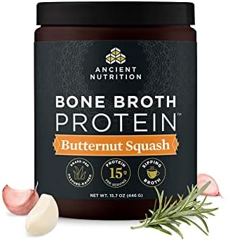 Ancient Nutrition Grass Fed  Bone Broth Protein Powder  20g Protein  Hydrolyzed Collagen Peptides  Keto & Paleo Friendly  Supports Joint  Gut Health  Vanilla  40 Servings