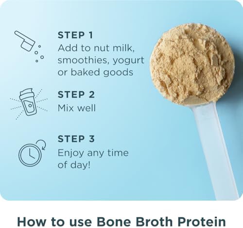 Ancient Nutrition Grass Fed  Bone Broth Protein Powder  20g Protein  Hydrolyzed Collagen Peptides  Keto & Paleo Friendly  Supports Joint  Gut Health  Vanilla  40 Servings