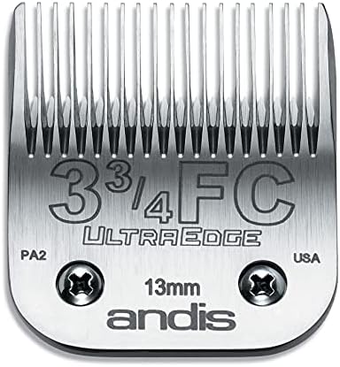 Andis 72600 UltraEdge Detachable Blade Size 7FC   Carbon Steel Dog Clipper Blade  1/8 Cut Length  Professional Grooming Performance